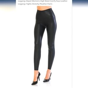 LEGGINGS DEPOT FAUX LEATHER LEGGINGS NEW WITH TAGS SIZE 18W 3XL